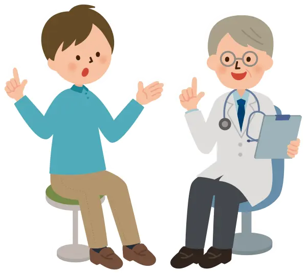 お医者さんと患者さん